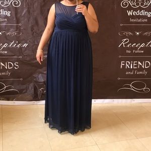 David's Bridal Dresses - David’s Bridal Long Mesh Dress Illusion Neckline David's Bridal Dresses - David’s Bridal Long Mesh Dress Illusion Neckline